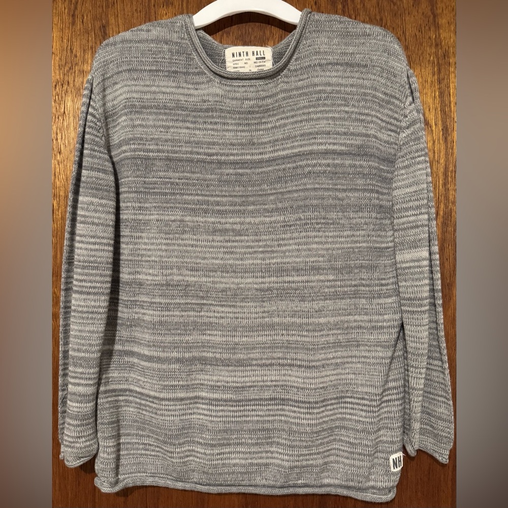 Ninth Hall Fundamentals Gray Sweater Men’s Size Small